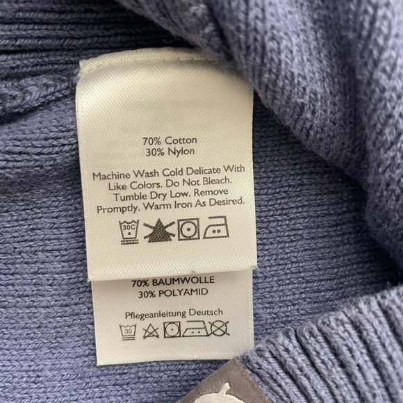 Eddie Bauer Sweater Womens Small Blue Two Tone Cowl Turtleneck Knit Pullover Top - Picture 7 of 8